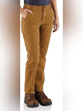 Carhartt Men's Tan Brown Canvas Cargo Work Pants